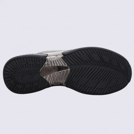 Baskets femme strass textiles cuir marron Igert Chaussures&Maroquinerie.