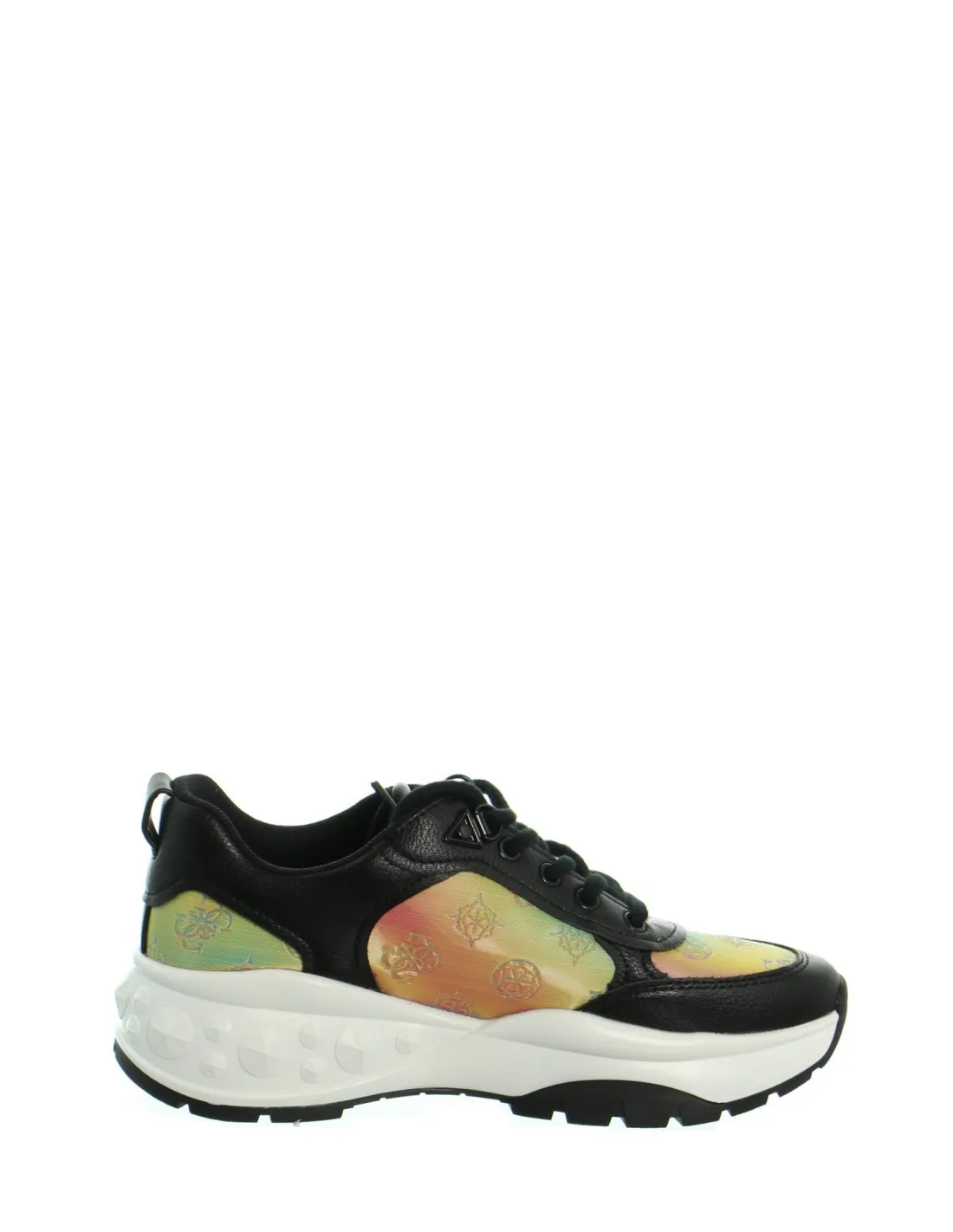Baskets Guess women's shoes black multi Ref 51216