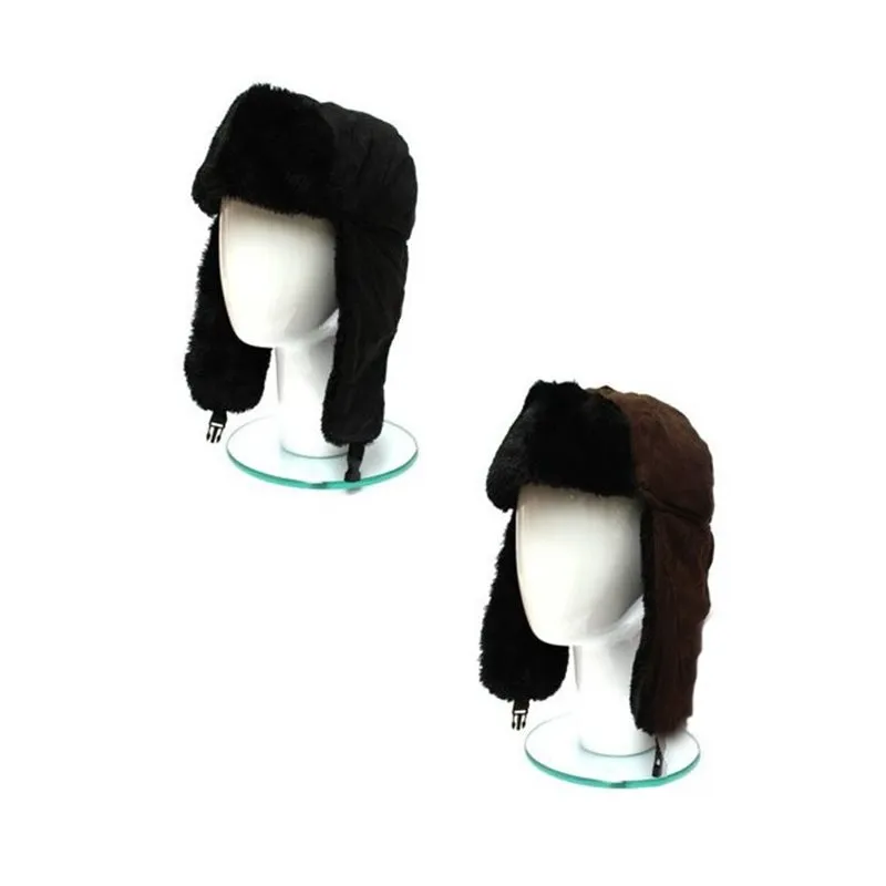 Black and Brown Velvet Trapper Hat - Result