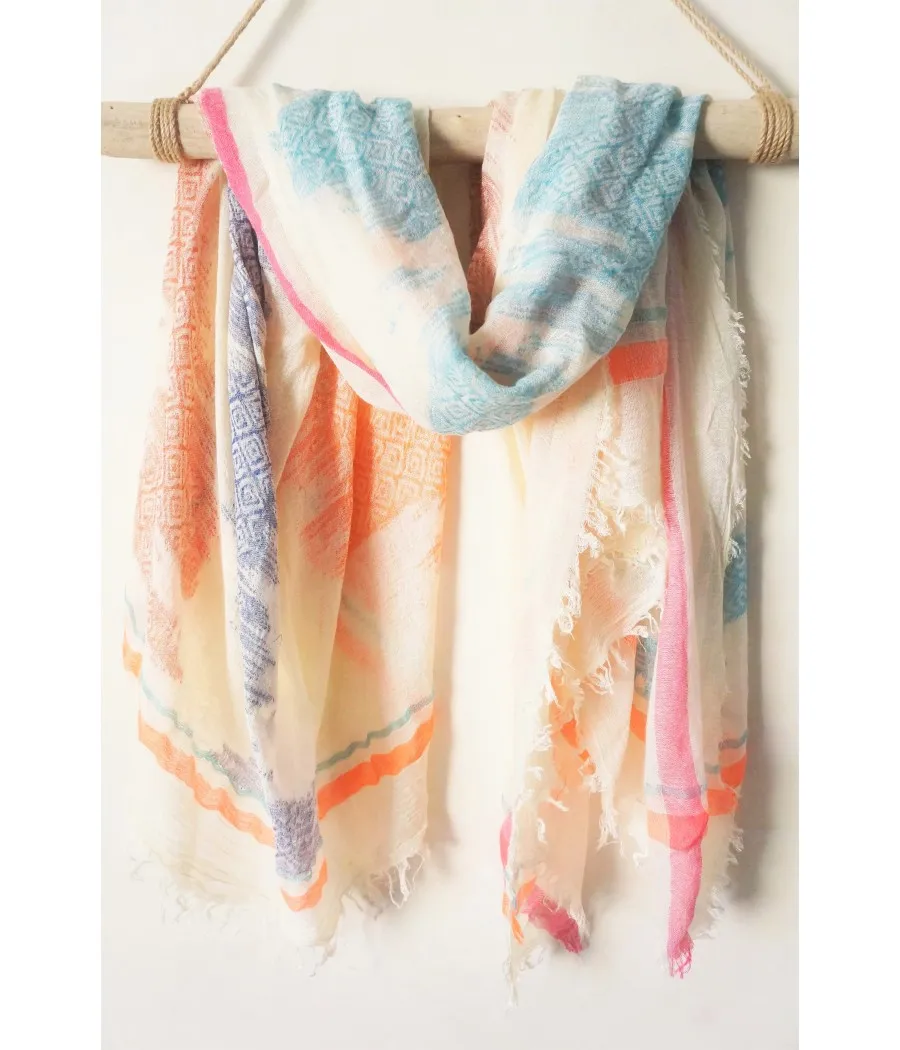 Bohemian Chic Trendy Scarf for Natural Style WEAVING