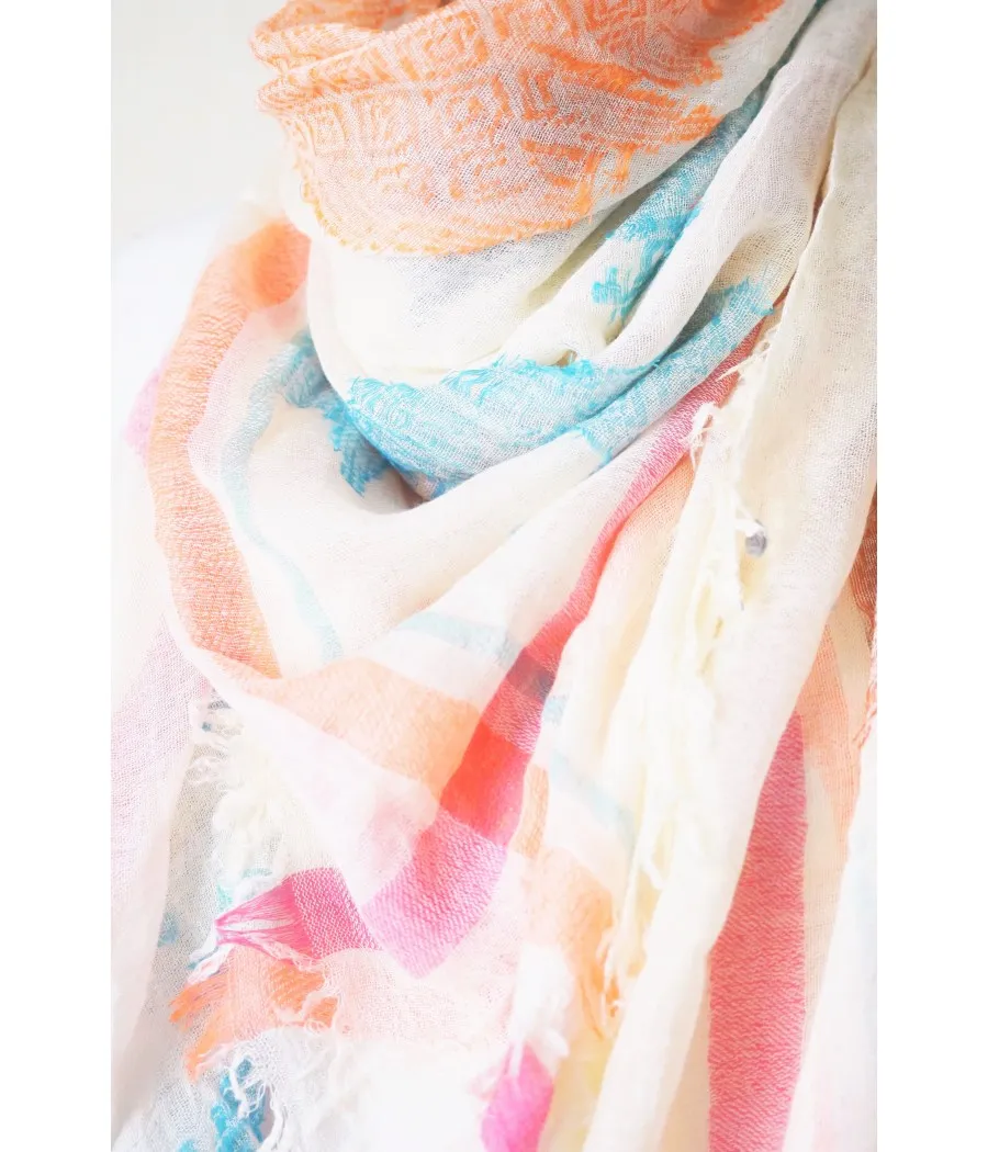Bohemian Chic Trendy Scarf for Natural Style WEAVING