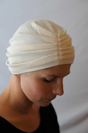 Chemotherapy Pleated Cap and Sterile Room - Rosy Picot