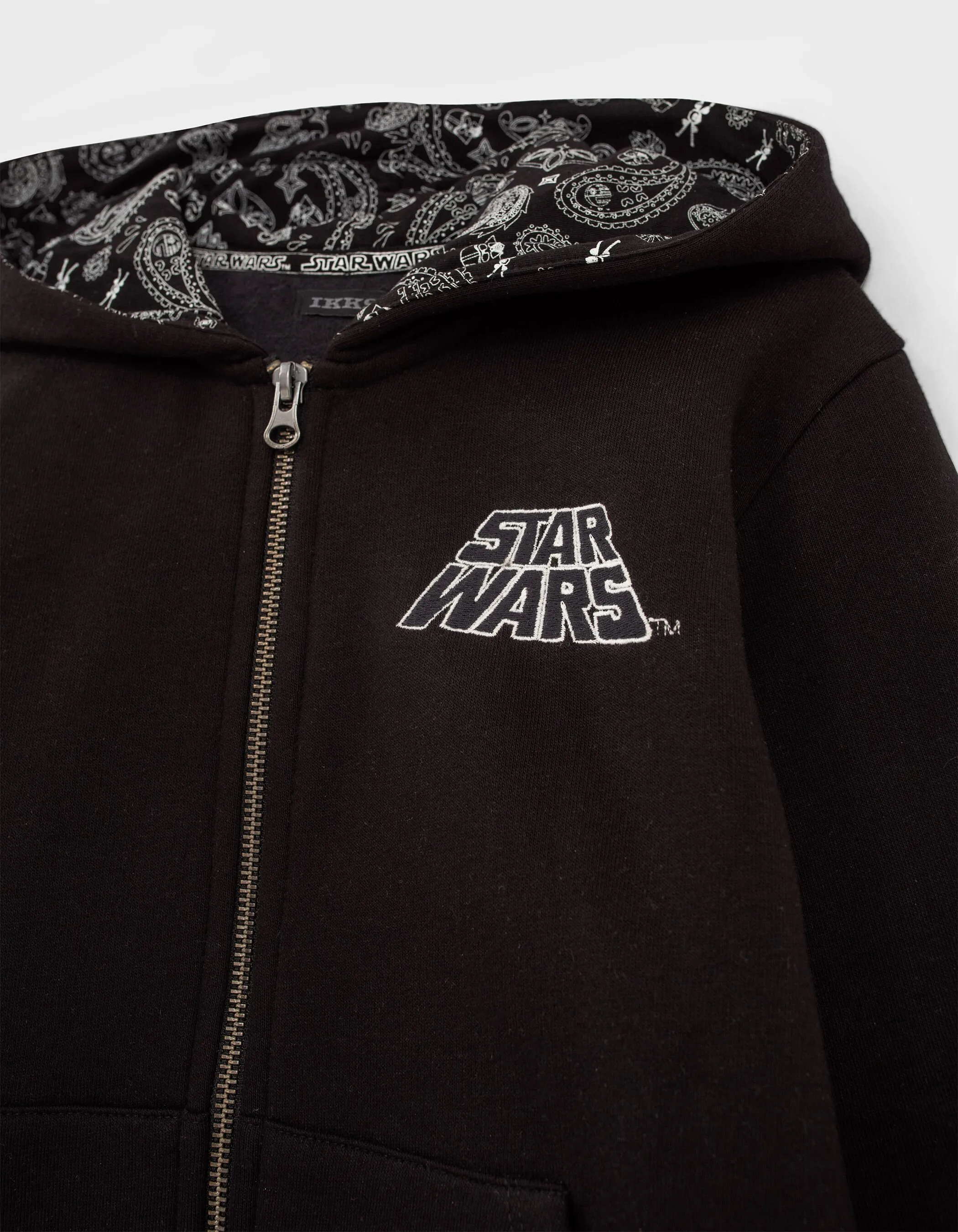 Black Quilted Cardigan with Star Wars™ Back Print - Boys IKKS
