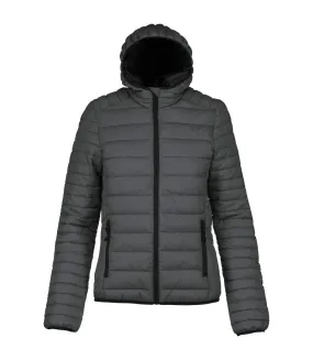 Dark Grey Marl Padded Women's Puffer Jacket by Kariban
