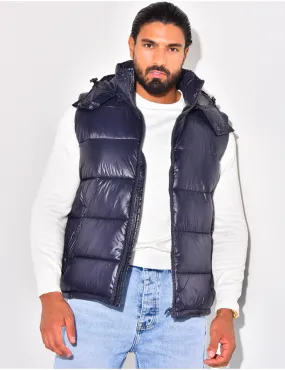 Padded sleeveless hooded jacket / 55395 - JEANS INDUSTRY.