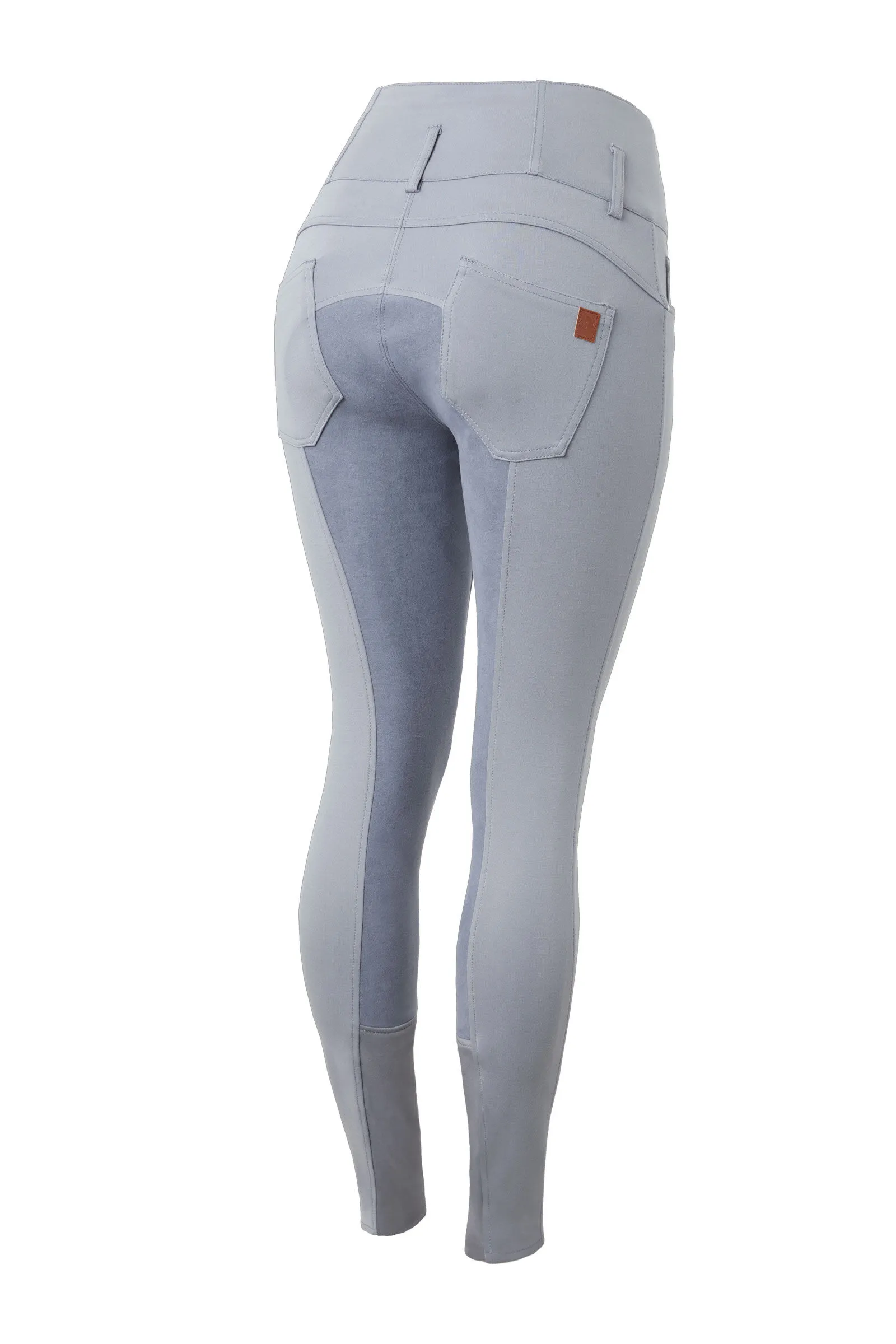 High-Waisted Women's Riding Pants with Full Leather Seat Tara by Horze