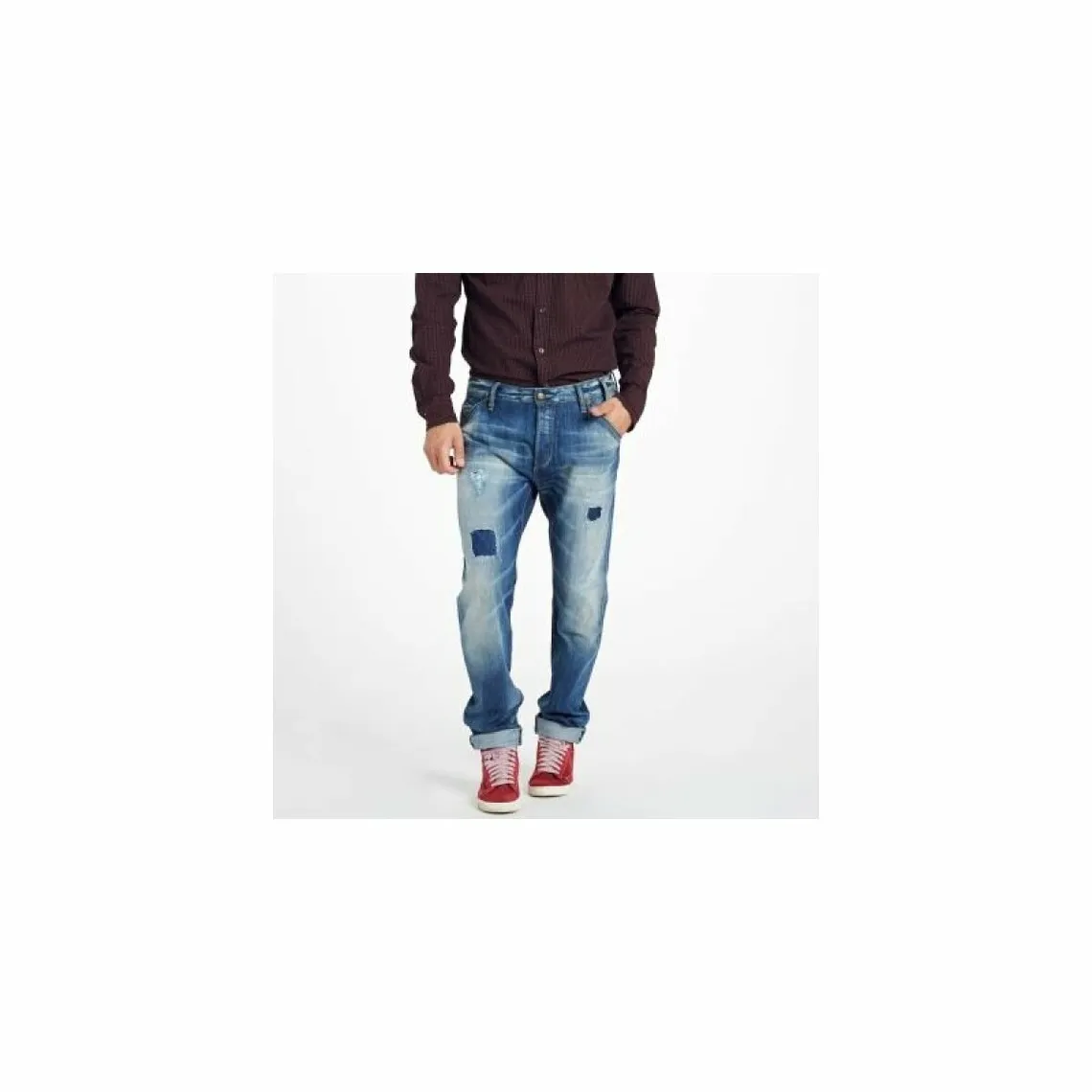 Jean slim homme US 32 bleu en coton de Petrol Industries - 3 Suisses
