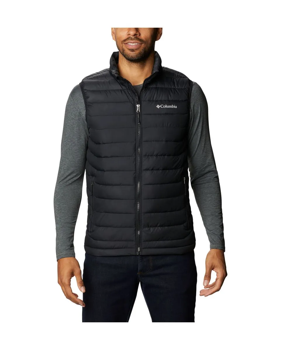 Men's Black Powder Lite Sleeveless Jacket