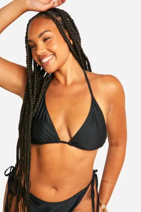 Plus size - Bikini set with tie-front top