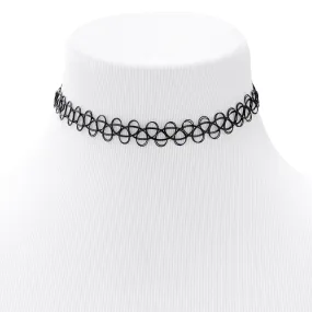 Black Tattoo Choker Necklace