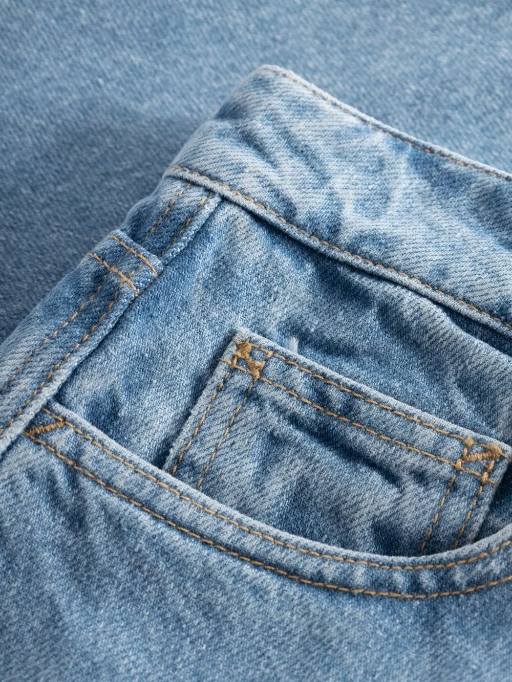 Recycled Cotton Bleached Stonewash Reborn Shorts 3050 Bleached Stonewash Women's Denim Shorts