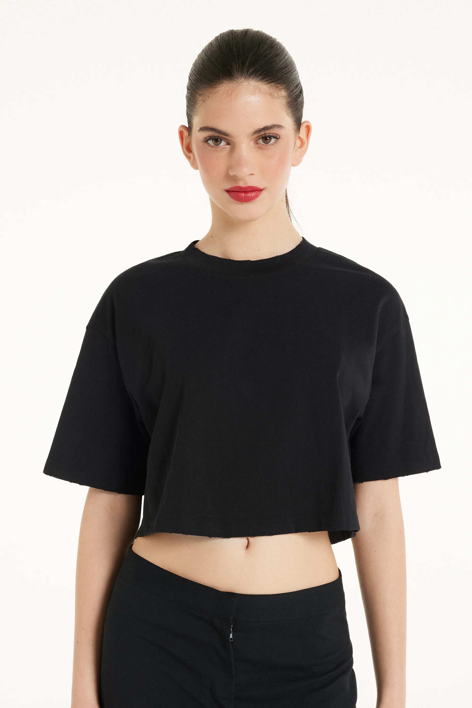 Short-Sleeve Cotton Crewneck T-shirt - Tezenis.