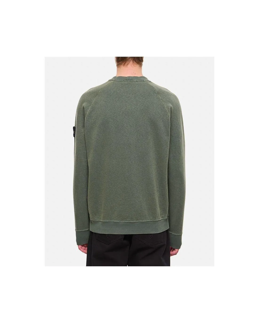 Stone Island Sweatshirt Kaki 66060 V0159 - Available at Chez Maman Rouen.