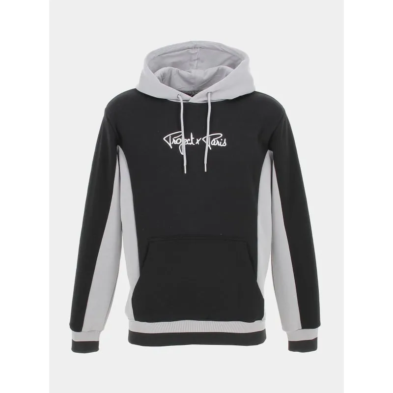 Gray and Black Two-Tone Hoodie for Men by Project X Paris | wimod