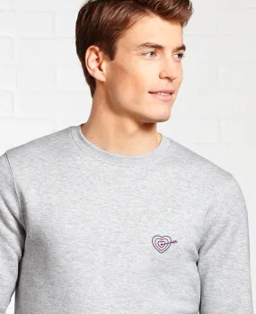 Men's Sweatshirt Target Heart (Embroidered)