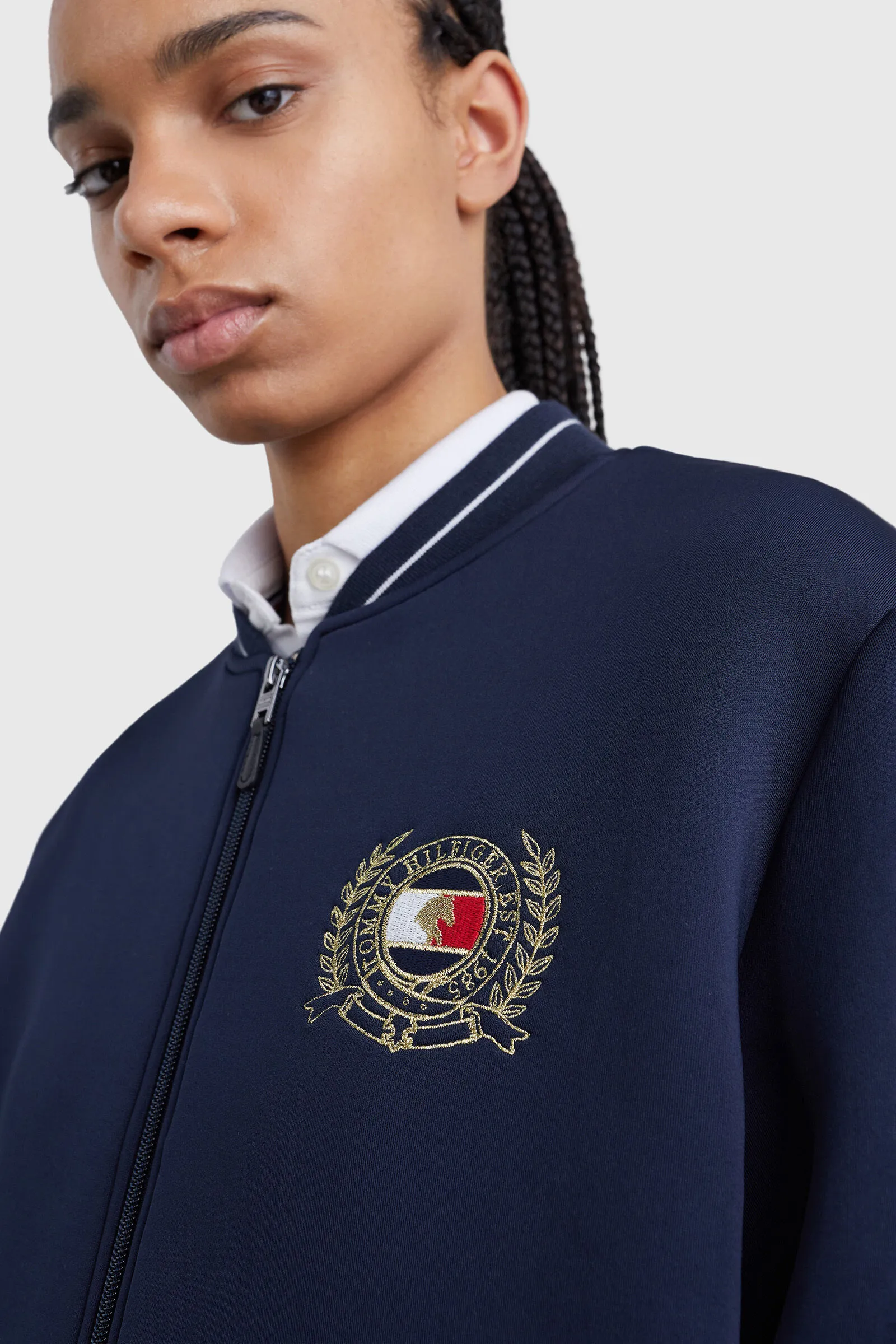 Tommy Hilfiger Equestrian Crest Bomber Sport Jacket
