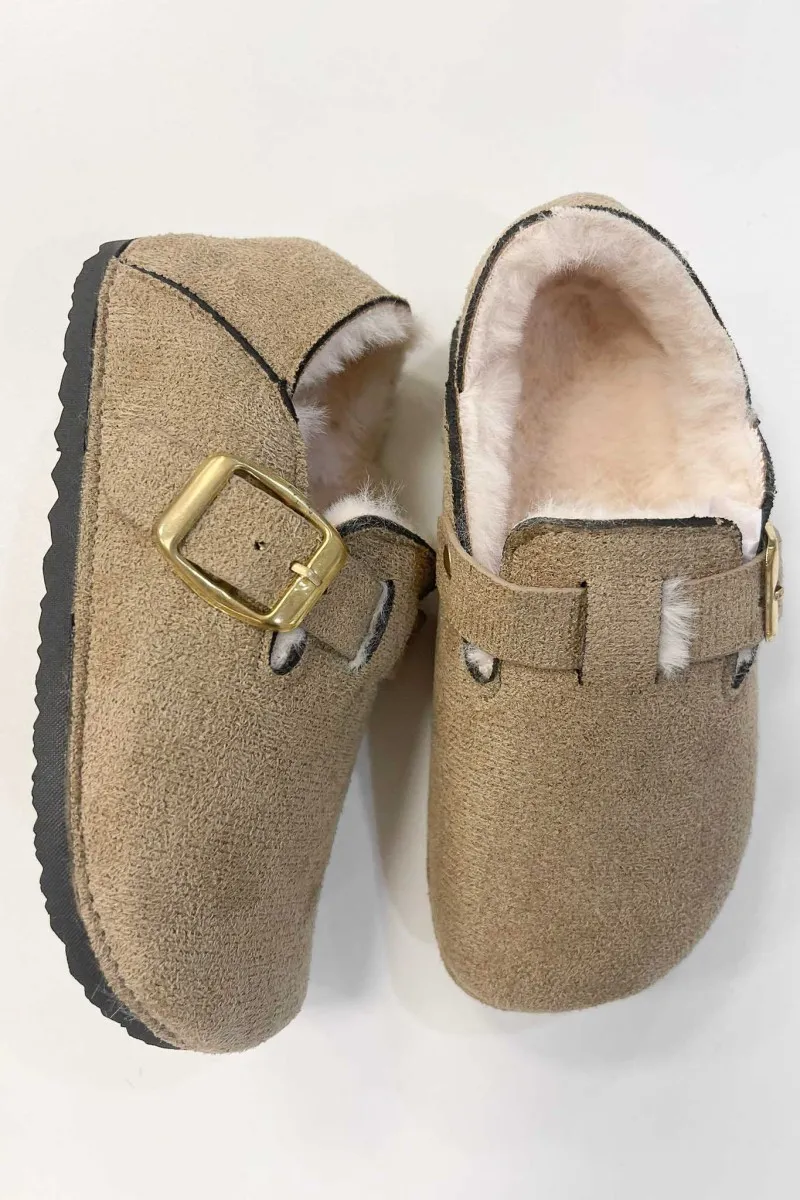 VICTOR Taupe - Shoes Fur-Lined.