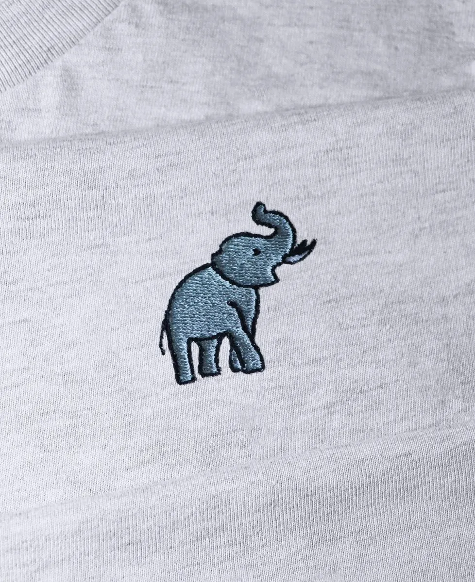 Women's Elephant Embroidered T-Shirt.
